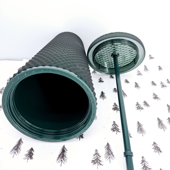 Starbucks Matte Dark Green Studded Venti Tumbler NWT - Picture 3 of 5